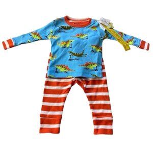 Hatley Baby Organic Cotton New Scooting Dinos Pajama Set Size 3-6 Months